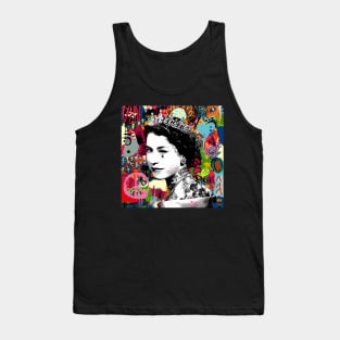 Queen Elizabeth pop art Tank Top